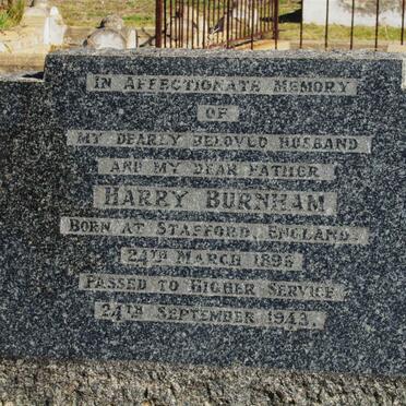 BURNHAM Harry 1896-1943