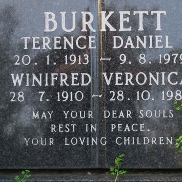 BURKETT Terence Daniel 1913-1979 &amp; Winifred Veronica 1910-1983