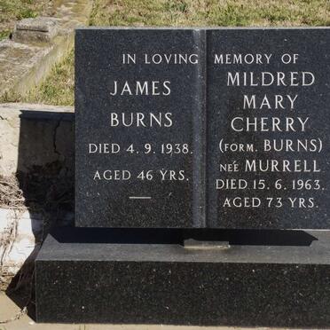 BURNS James -1938 :: CHERRY Mildred Mary formerly BURNS nee MURRELL -1963