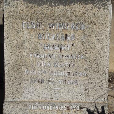 BUCKLAND Elsie Winifred formerly SPINDLER nee BLAZEY -1944