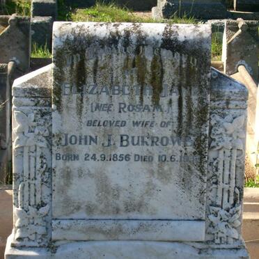 BURROWS Elizabeth Jane nee ROSAM 1856-1932