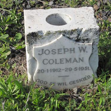 COLEMAN Joseph W. 1912-1951