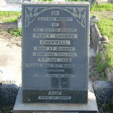 CORNWELL Percy Gooding 1868-1945 &amp; Mary 1874-1952