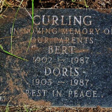 CURLING Bert 1902-1987 &amp; Doris 1905-1987