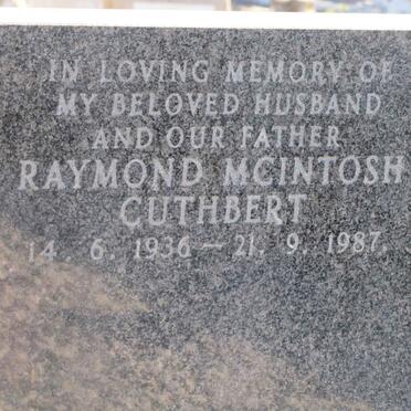 CUTHBERT Raymond Mcintosh 1936-1987