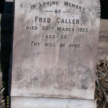 CALLER Fred -1925