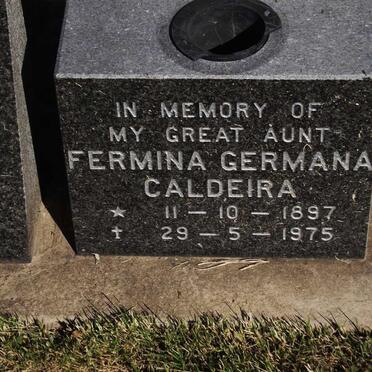 CALDEIRA Fermina Germana 1897-1975