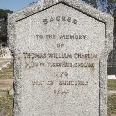 CHAPLIN Thomas William 1856-1920