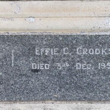 CROOKS Effie C. -1956
