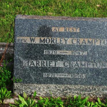 CRAMPTON W. Morley 1879-1947 &amp; Harriet 1871-1946