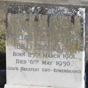 CROCKART William Colin James 1901-1950