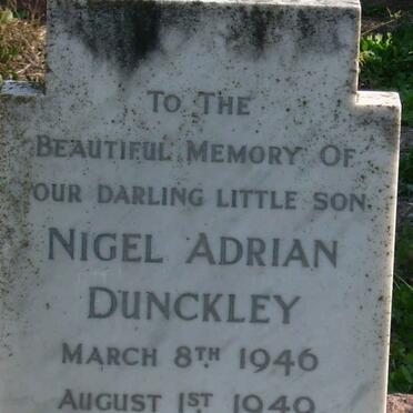 DUNCKLEY Nigel Adrian 1946-1949