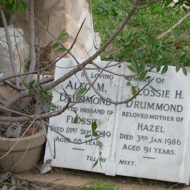 DRUMMOND Alec M. -1949 &amp; Flossie H. -1986