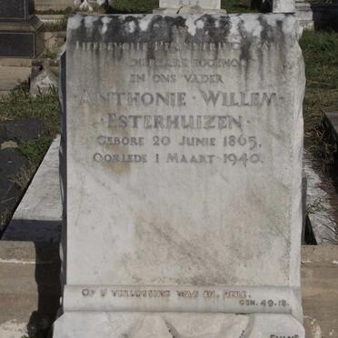 ESTERHUIZEN Anthonie Willem 1865-1940