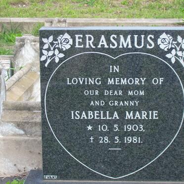 ERASMUS Isabella Marie 1903-1981