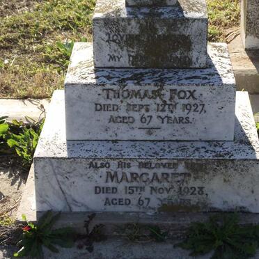 FOX Thomas -1927 &amp; Margaret -1928