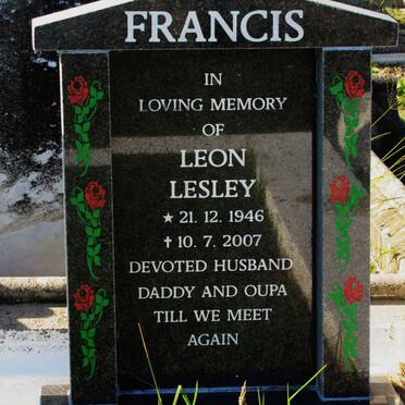 FRANCIS Leon Lesley 1946-2007