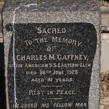 GAFFNEY Charles M. -1928