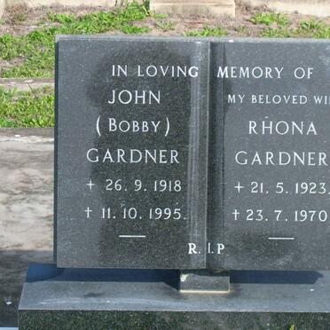 GARDNER John 1918-1995 &amp; Rhona 1923-1970