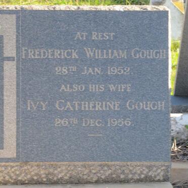 GOUGH Frederick William -1952 &amp; Ivy Catherine -1956
