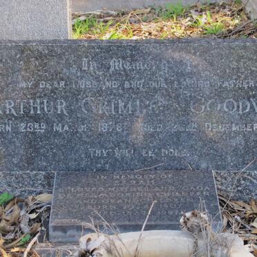 GOODWIN Arthur Grimley 1878-1953 &amp; Sarah 1907-1987