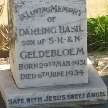 GELDERBLOEM Basil 1931-1934