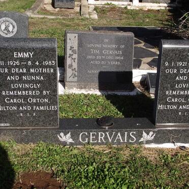 GERVAIS Tim 1921-1990 &amp; Emmy 1926-1985