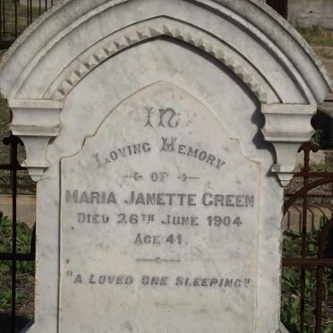 GREEN Maria Janette -1904