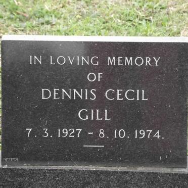 GILL Dennis Cecil 1927-1974