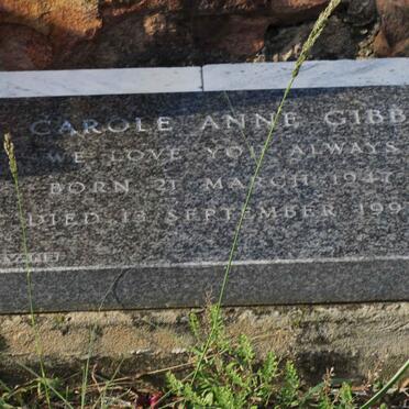GIBB Carol Anne 1947-1997