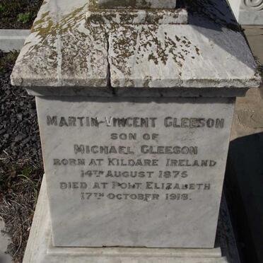 GLEESON Martin Vincent 1875-1918