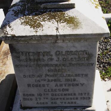 GLEESON Michael 1839-1918 :: GLEESON Robert Anthony 1872-1919