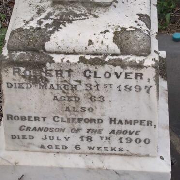 GLOVER Robert -1897 :: HAMPER Robert Clifford -1900