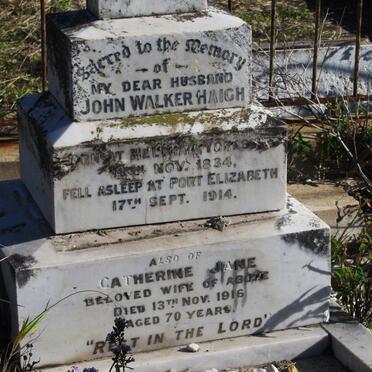 HAIGH John Walker 1834-1914 &amp; Catherine Jane -19164