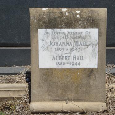 HALL Albert 1882-1944 &amp; Johanna 1895-1943