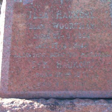 HAUKOHL F.K. 1871-1955 &amp; Ilsa WOORTMAN 1884-1942