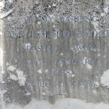 HODGEN Olive Maud -1938