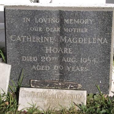 HOARE Catherine Magdelena -1954