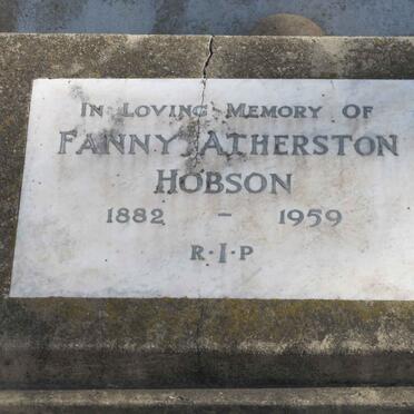HOBSON Fanny Atherston 1882-1959