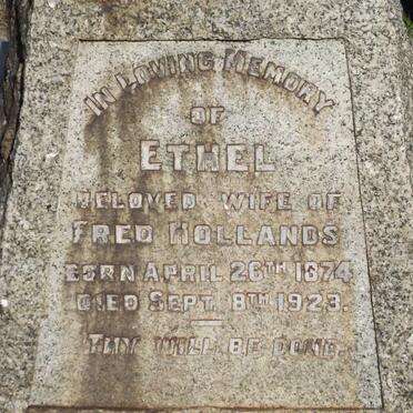 HOLLANDS Ethel 1874-1923