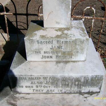 HORTON Jane -1914 :: HORTON John -1914