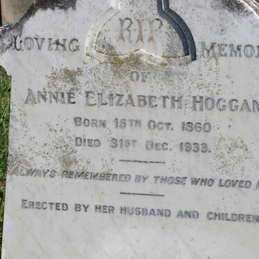 HOGGAN Annie Elizabeth 1860-1933