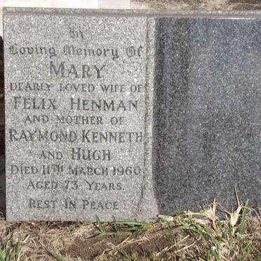 HENMAN Mary -1960