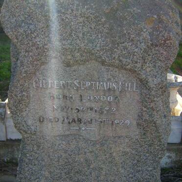 HILL Gilbert Septimus 1882-1929