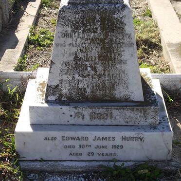 HURRY John Edward -1921 &amp; Eleanor Marion -1949 :: HURRY Edward James -1929 