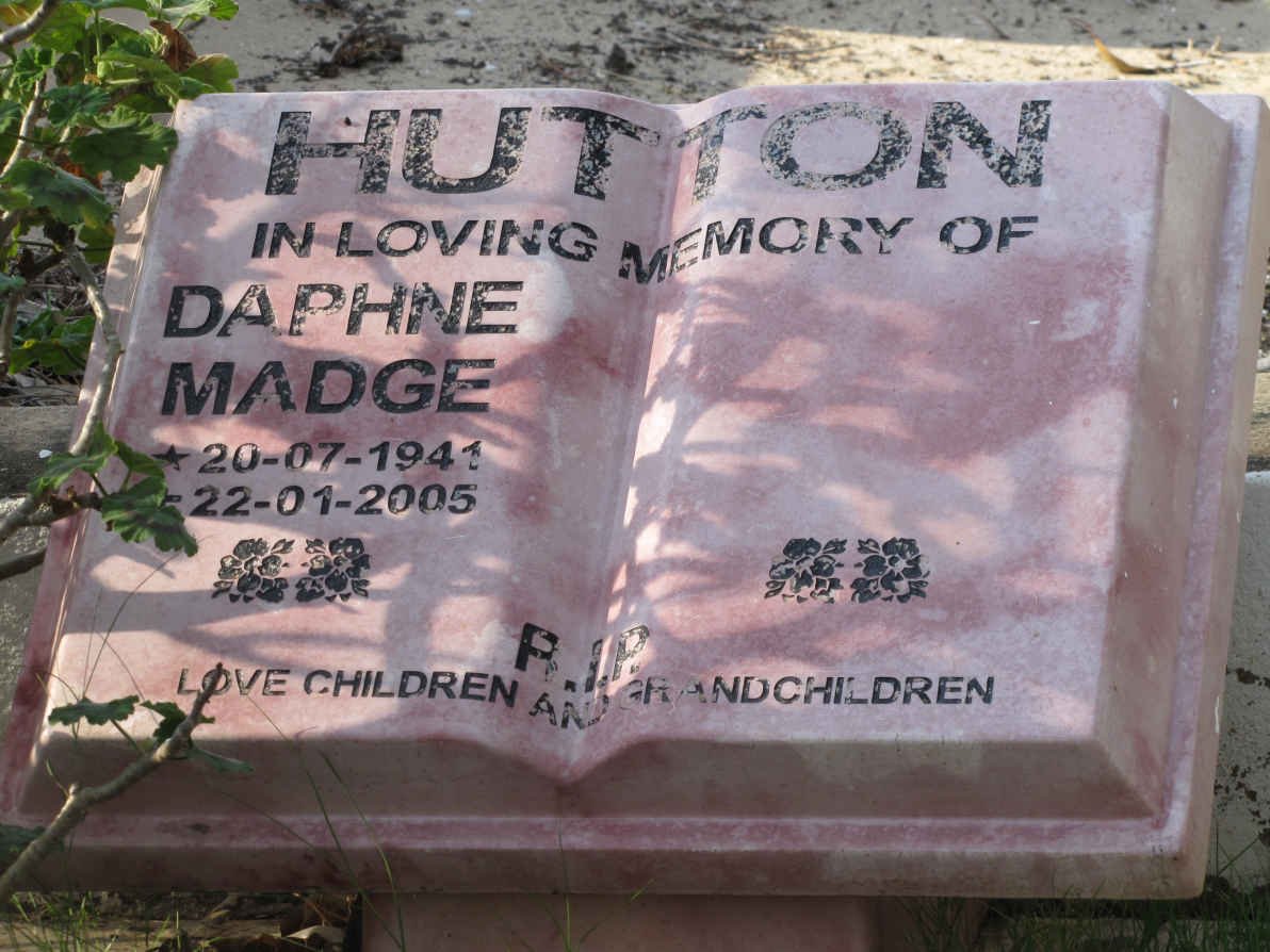 HUTTON Daphne Madge 1941-2005