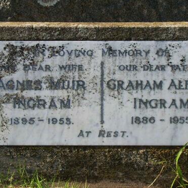 INGRAM Graham Alfred 1886-1955 &amp; Agnes Muir 1895-1958 