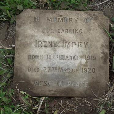 IMPEY Irene 1919 -1920