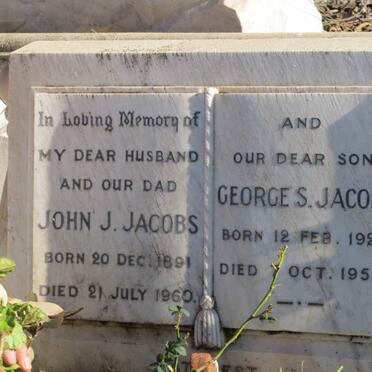 JACOBS John J. 1891-1960 :: JACOBS George S. 1929-1952