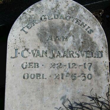 JAARSVELD J.C., van 1917-1930